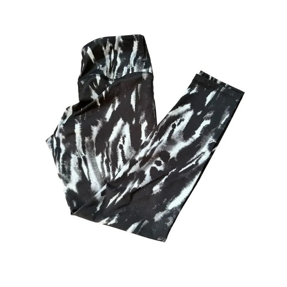 ZELLA TONAL BLACK WATERCOLOR ACTIVEWEAR LEGGINGS - Picture 3 of 4